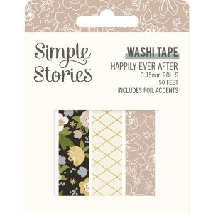 Kit Fita Adesiva Washi Tape Simple Stories Happily Ever After