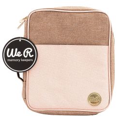 Bolsa Organizadora para Scrap Crafter's Bag - Carry Pouch Taupe and Pink We R