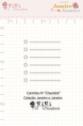 Carimbo M Juju Scrapbook Coleção Janeiro a Janeiro Checklist