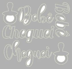 Chipboard Litoarte Bebê Cheguei