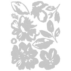 Kit com 10 Facas de Corte Sizzix Floral Layers