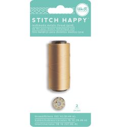 Kit Fio Metálico Stitch Happy Ouro para Máquina de Costura Stitch Happy