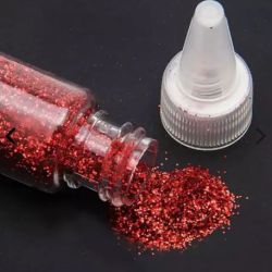 Glitter em Poliéster Bisnaga de 15g Make+ Vermelho