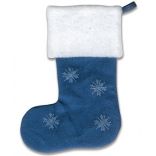 Adesivo EK Sucess em Tecido Jolee´s by You Natal Blue Stocking - Bota de Papai Noel