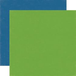 Papel para Scrapbook Echo Park Homegrown Green / Dk Blue