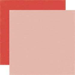 Papel para Scrapbook Echo Park Meow Pink / Red