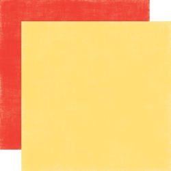 Papel para Scrapbook Echo Park Spring Yellow / Red