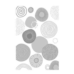 Placa de Relevo e Textura para Scrapbook Sizzix Abstract Rounds
