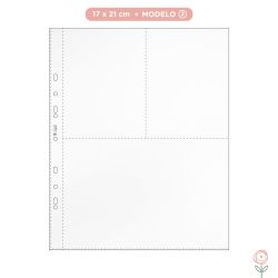 Kit Plástico para Álbum Juju Scrapbook 17 x 21 cm Modelo 2 com 10 unidades