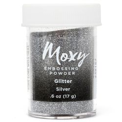 Pó para Emboss American Crafts Moxy Glitter Finish Silver (Prata)
