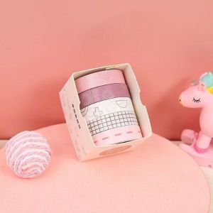 Washi Tape Apex Essencial | Kit com 5 Fitas Adesivas Decorativas