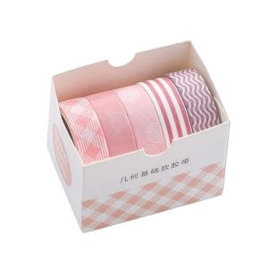 Washi Tape Apex Essencial | Kit com 5 Fitas Adesivas Decorativas