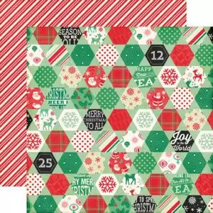 Papel Echo Park Christmas Cheer - Cozy Quilt