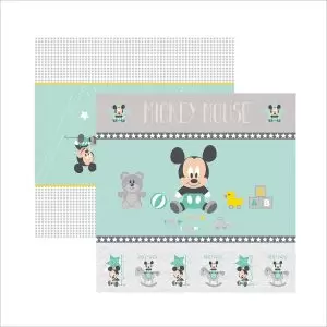 Papel Toke e Crie (TEC) Disney Baby Mickey 1 Cenário e Bandeirolas