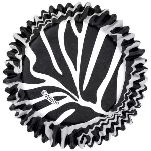 Forminha Redonda em Papel Laminado Wilton Color Cups Zebra