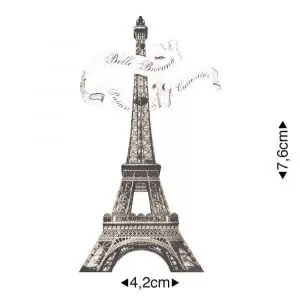 Aplique em Papel e MDF Litoarte Torre Eiffel