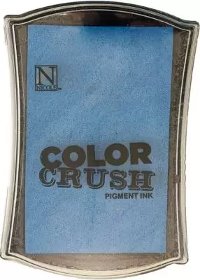 Carimbeira Pigment Ink Color Crush Hampton Art Stamp Cyan Azul Ciano
