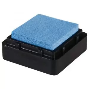 Mini Carimbeira com Almofada para Carimbos Azul Claro