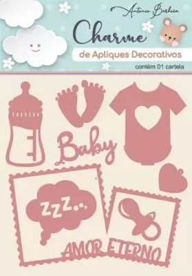 Charme de Apliques Decorativos Baby II Rose Antonio Barbosa