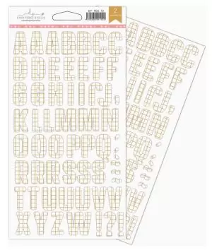 Chipboard Adesivado Alfabeto Dany Peres Pequenas Desbravadoras
