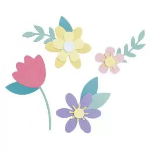 Faca de Corte Sizzix Bigz Die Spring Flowers (Papel, EVA, Tecido)
