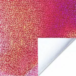 HTV Filme de Recorte Termocolante Holográfico Rosa Confete RPTCO Subli 25 x 50 cm  