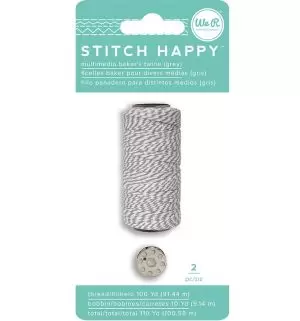 Kit Fio Baker´s Twine Stitch Happy Cinza para Máquina de Costura Stitch Happy