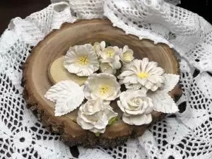 Flores Carina Sartor Sewing Branca
