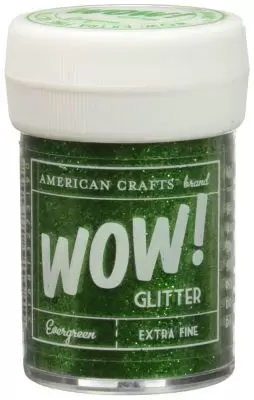 Glitter American Crafts Wow! Evergreen (Extra Fine) - Verde