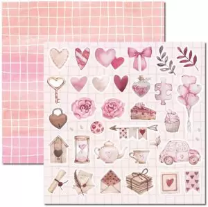 Papel para Scrapbook Arte Fácil Coleção Valentine's 10