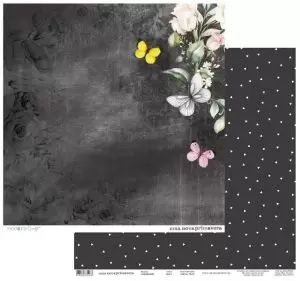 Papel para Scrapbook Decore Crafts Uma Nova Primavera Chalkboard