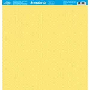 Papel para Scrapbook Litoarte Poá Amarelo Pequeno