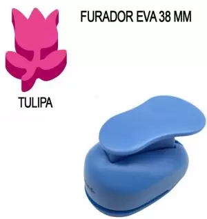 Furador de Papel e EVA Make+ Tulipa 3,8 cm