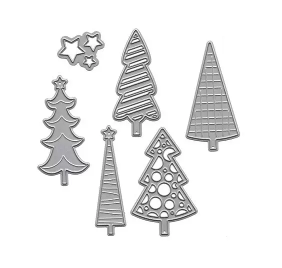 Faca de Corte em Metal para Scrapbook Arte & Montagem Árvores de Natal